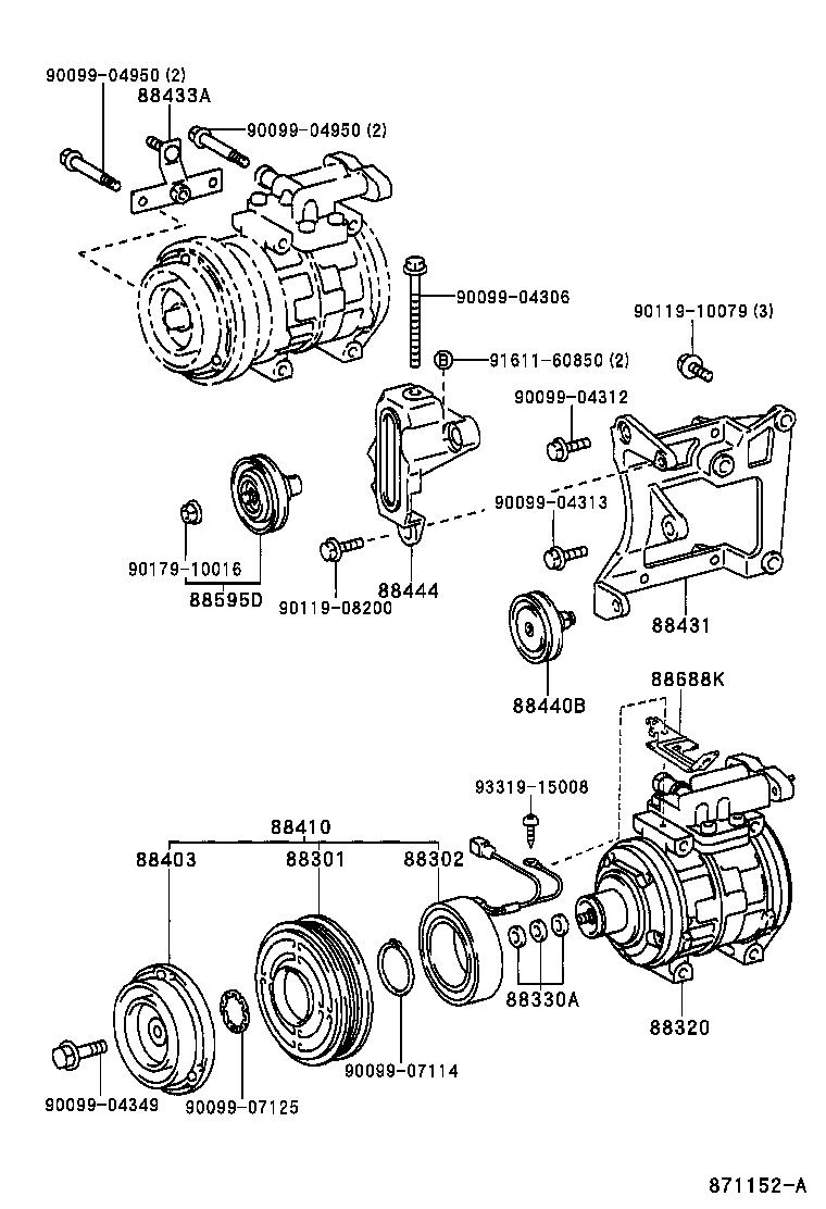 88320-65030 COMPRESSOR ASSY, COOLER product image