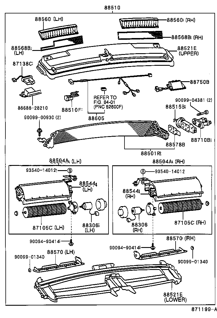 87105-95D02 FAN SUB-ASSY, BLOWER, REAR product image