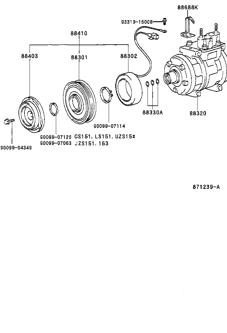 88320-30700 COMPRESSOR ASSY, COOLER product image