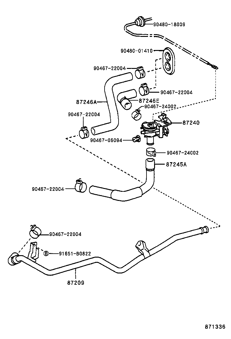 87240-02040 VALVE ASSY, HEATER WATER product image