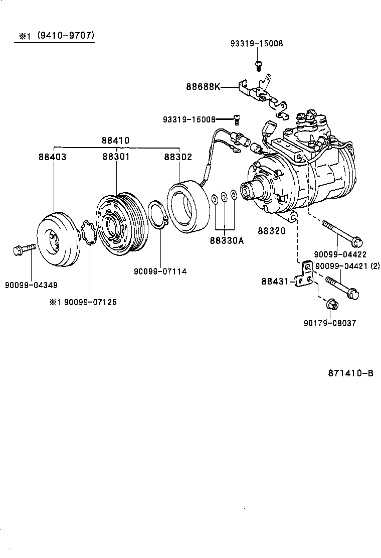 88320-50090 COMPRESSOR ASSY, COOLER product image