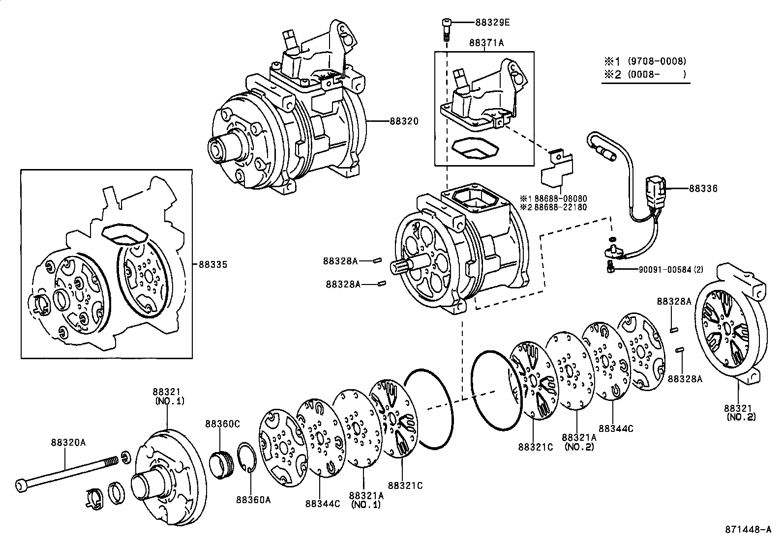 88320-08030 COMPRESSOR ASSY, COOLER product image