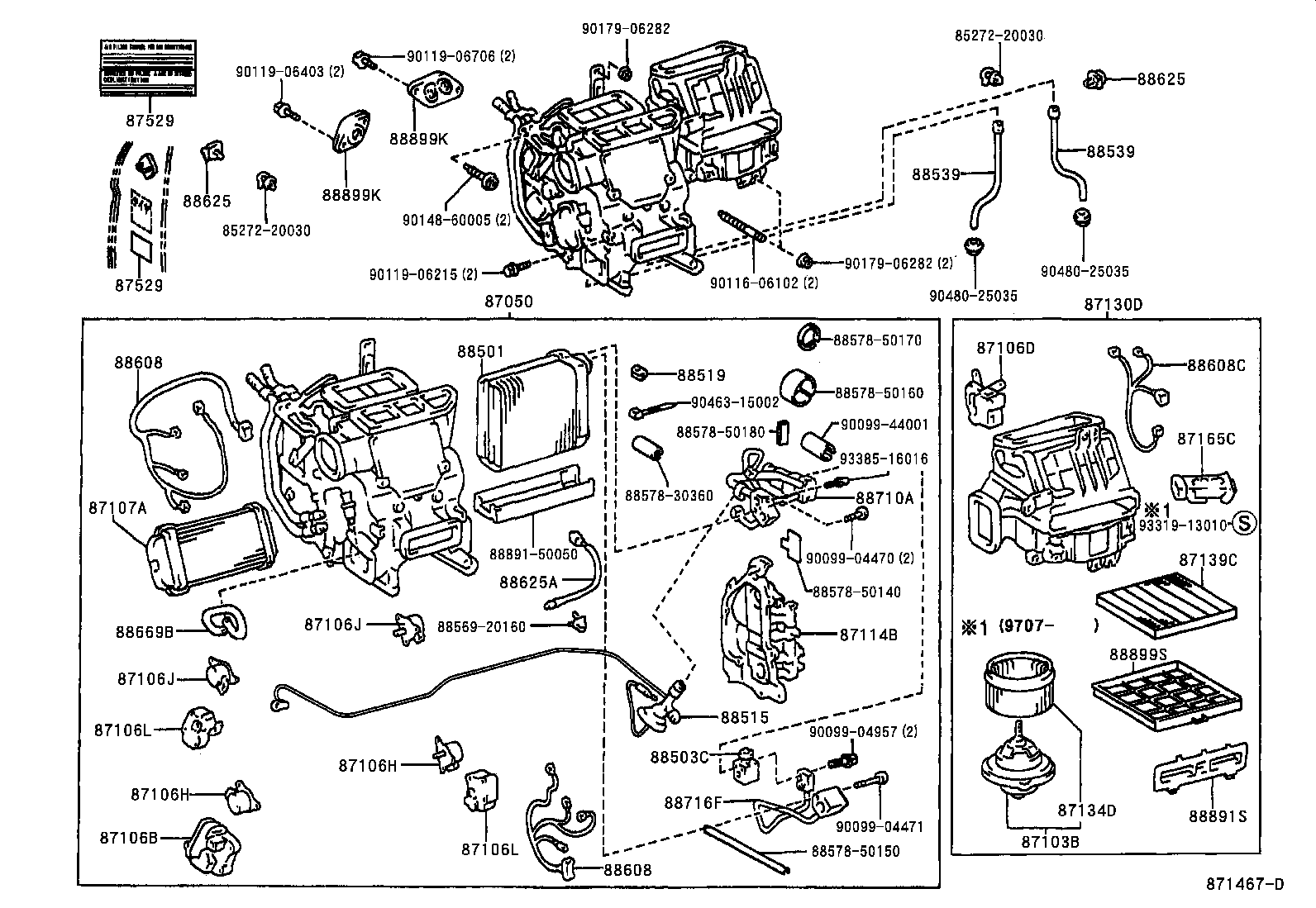87103-50030 MOTOR SUB-ASSY, BLOWER W/FAN product image