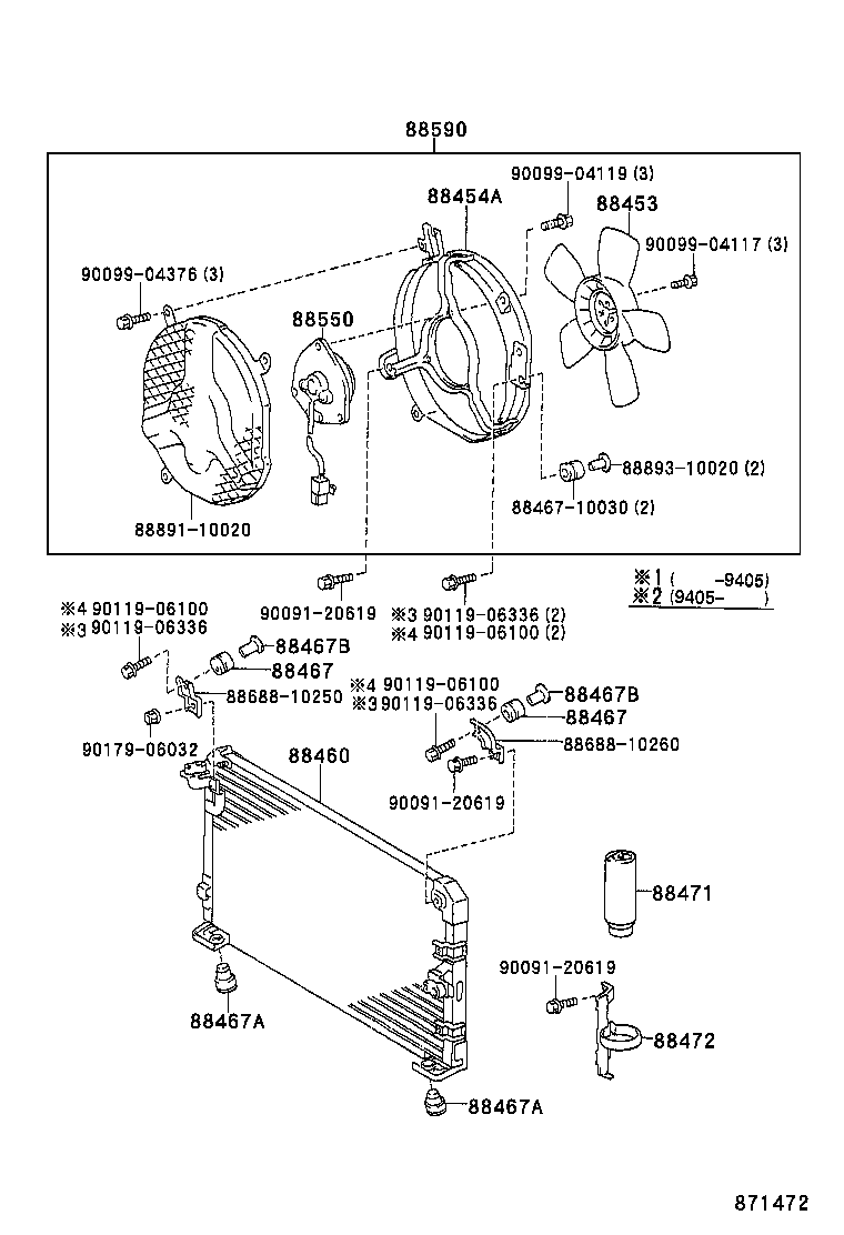 88711-10190 HOSE, COOLER REFRIGERANT DISCHARGE, NO.1 product image