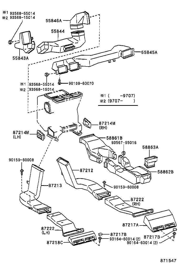 55846-50030 DUCT, HEATER TO REGISTER, NO.4 product image