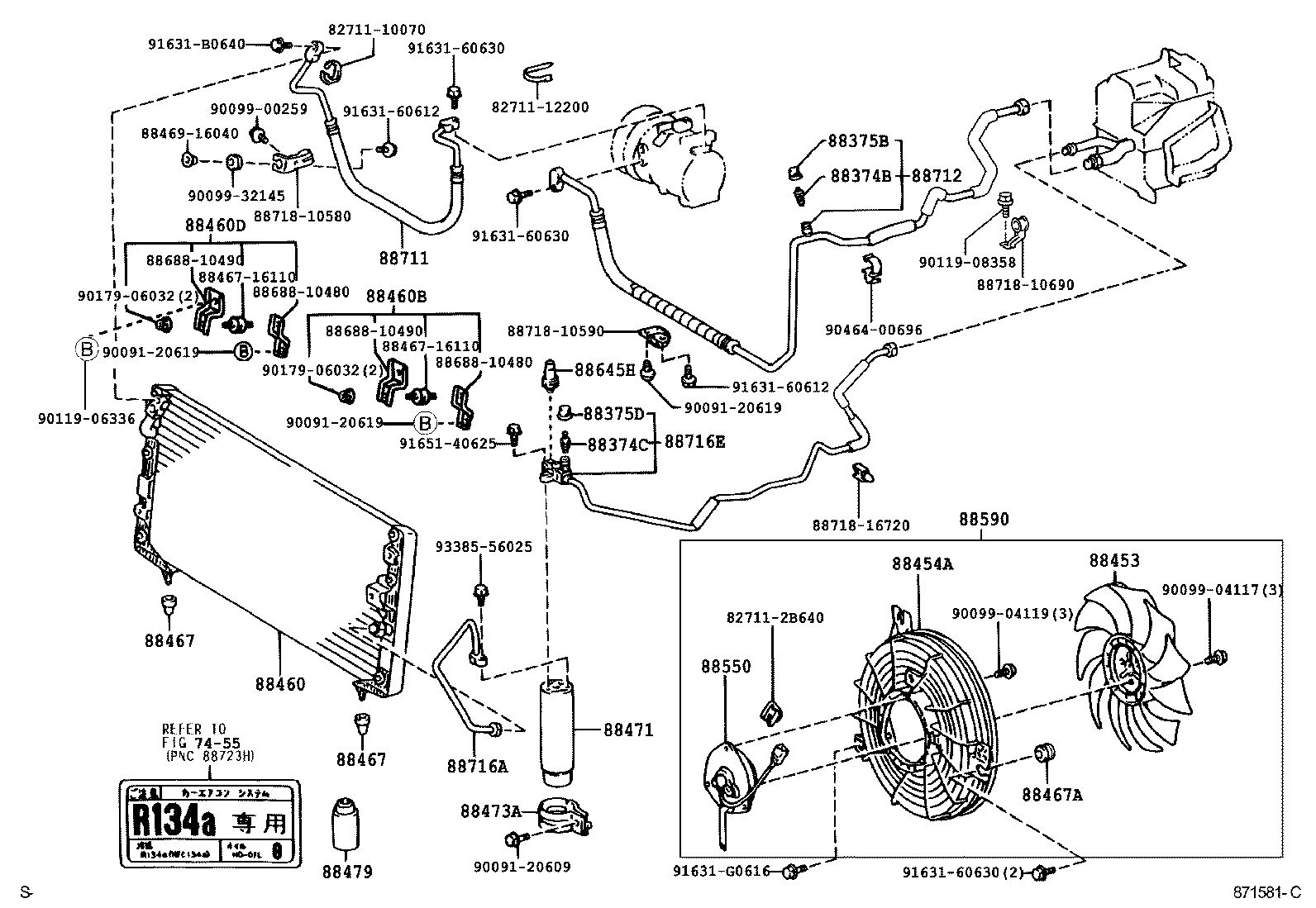88460-10280 CONDENSER ASSY, COOLER product image