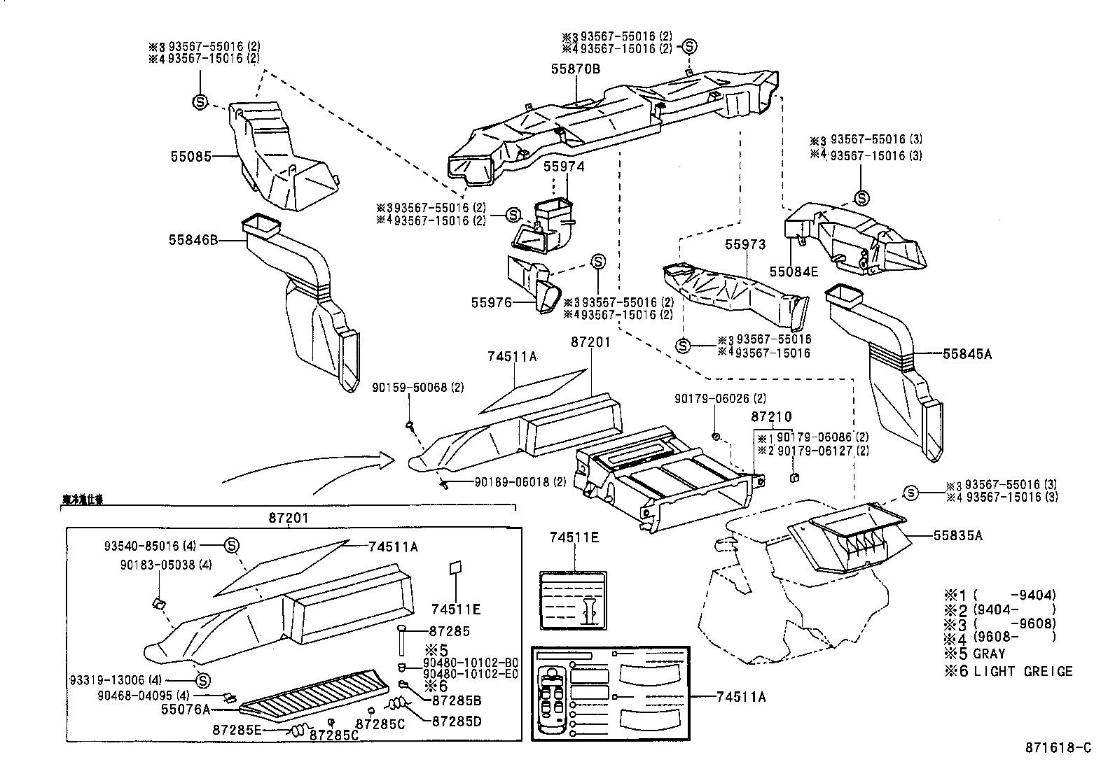 55870-28010 DUCT ASSY, HEATER TO REGISTER product image