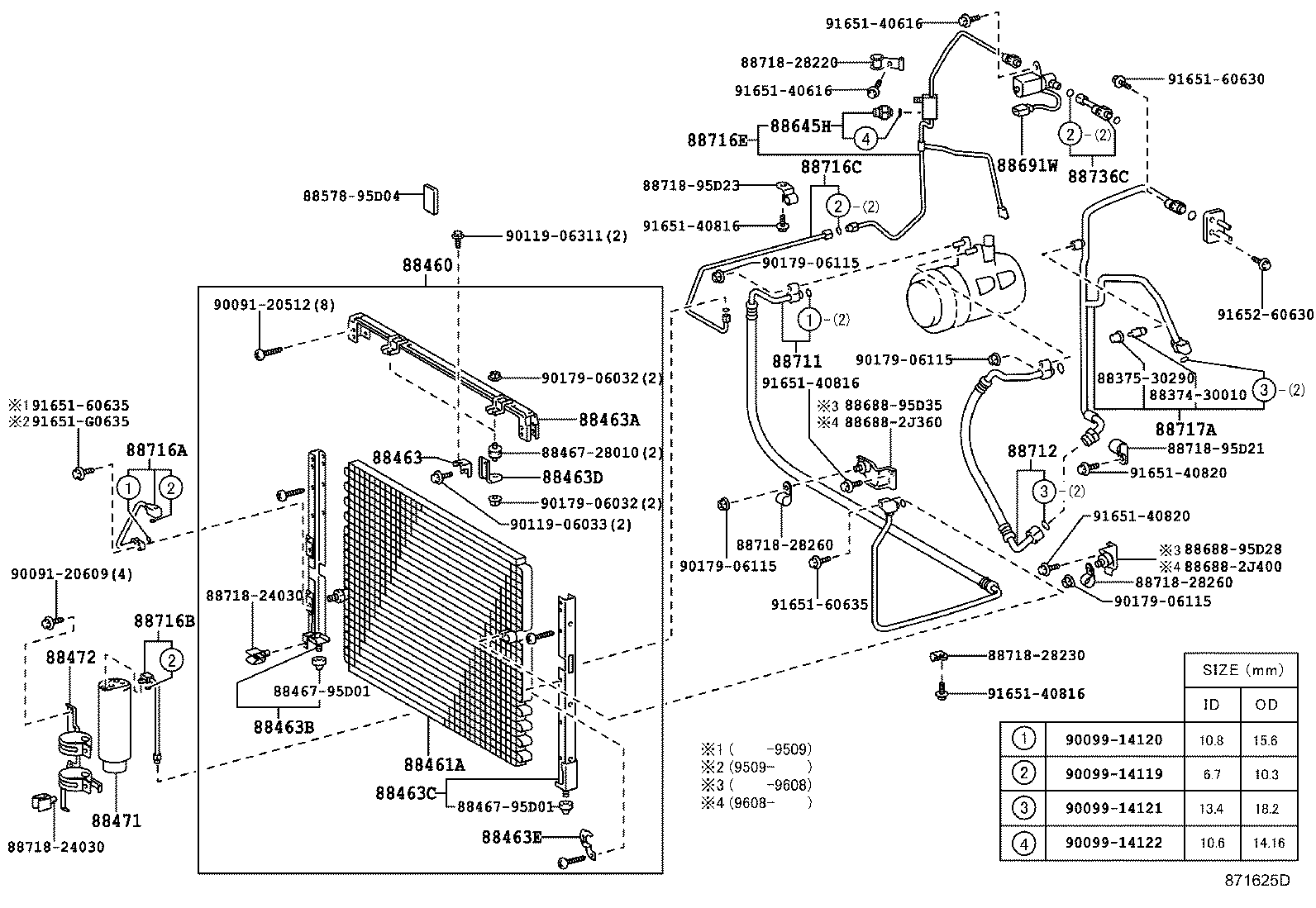 88460-28100 CONDENSER ASSY, COOLER product image