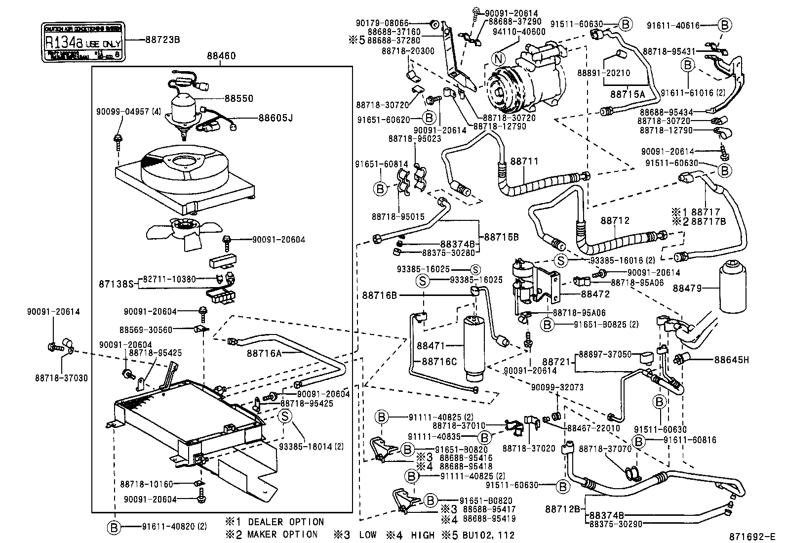 87104-37050 MOTOR ASSY, BLOWER (FOR CONDENSER) product image