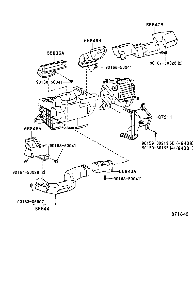 55908-34010 CABLE SUB-ASSY, AIR INLET DAMPER CONTROL product image
