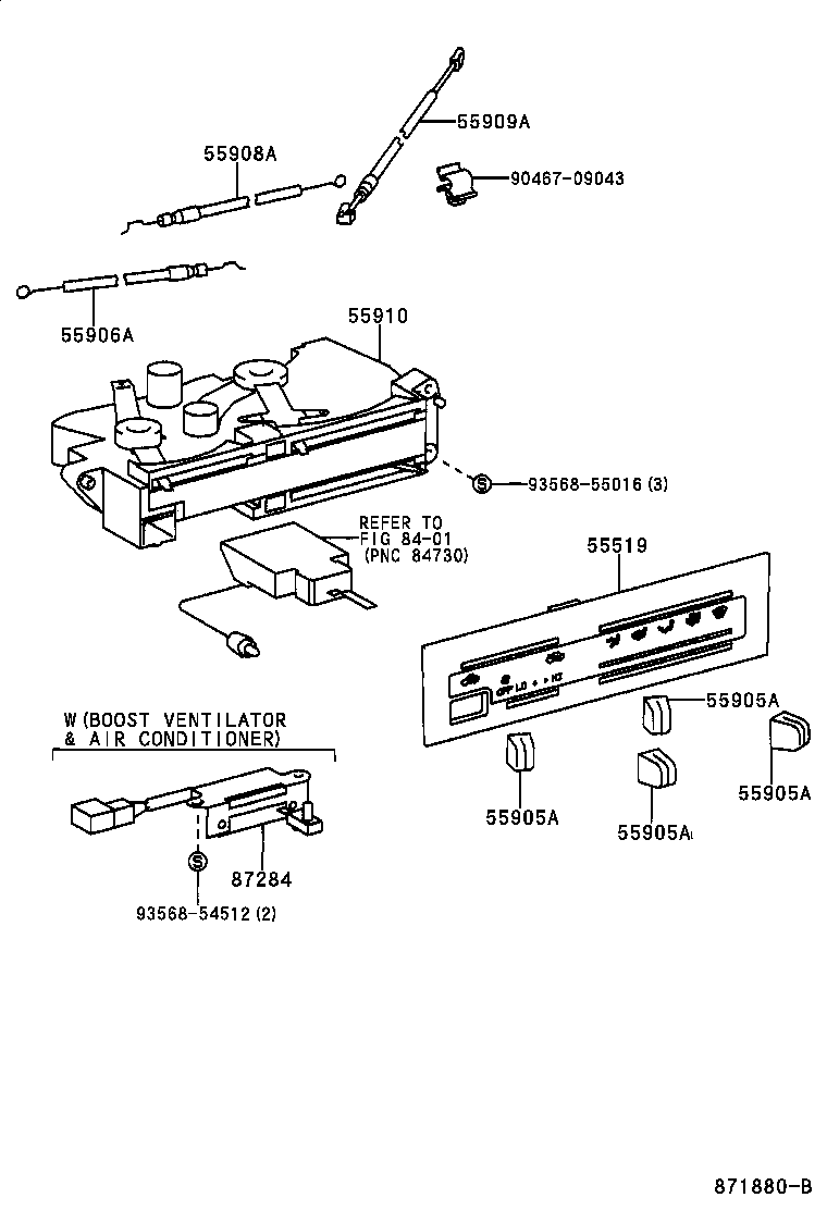55846-04050 DUCT, HEATER TO REGISTER, NO.4 product image