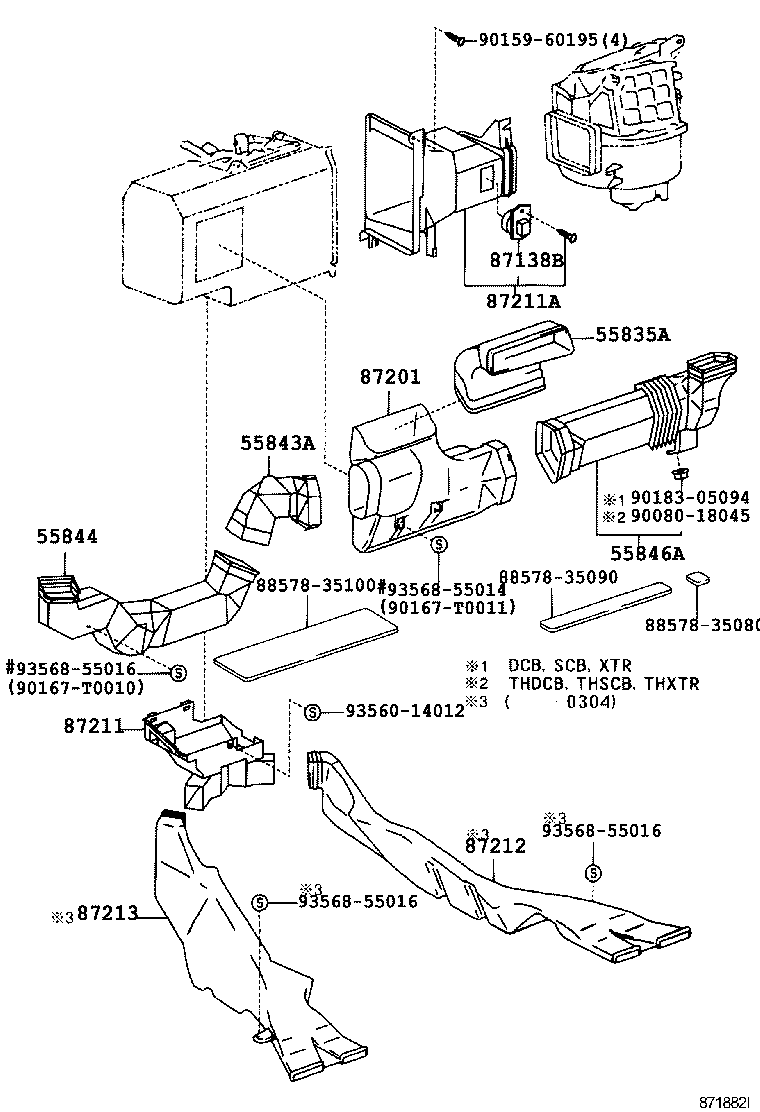 55846-04050 DUCT, HEATER TO REGISTER, NO.4 product image