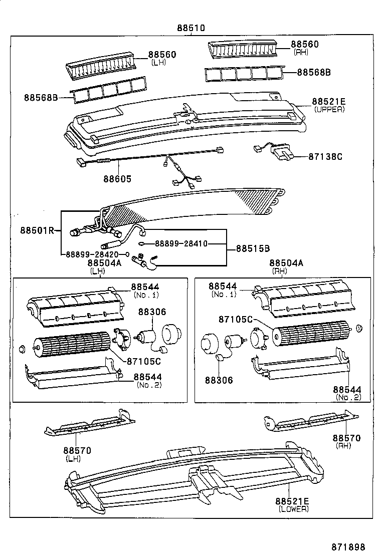87105-95D02 FAN SUB-ASSY, BLOWER, REAR product image