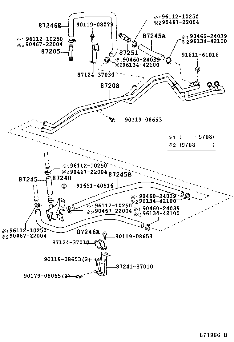 87208-89151 JOINT OR UNION, FRONT HEATER HOSE THROUGH OR INLET VALVE product image