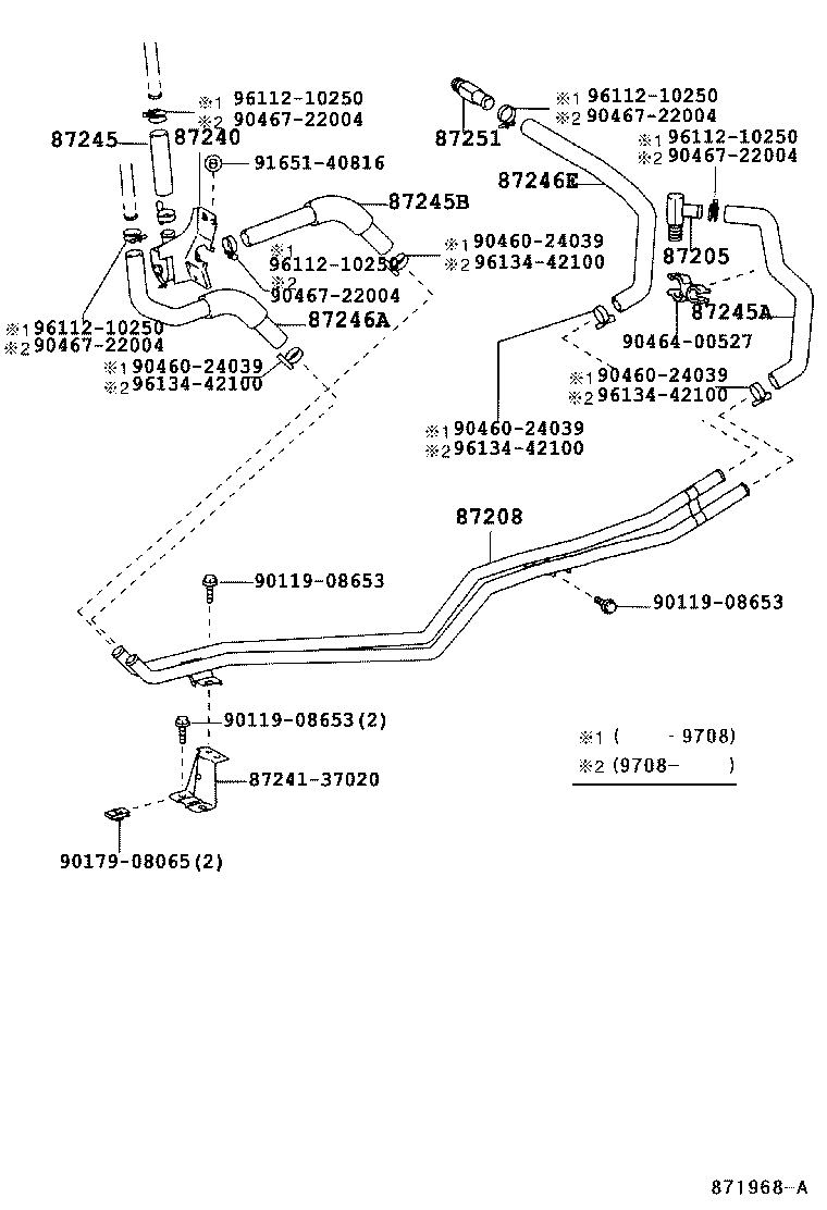 87208-89151 JOINT OR UNION, FRONT HEATER HOSE THROUGH OR INLET VALVE product image
