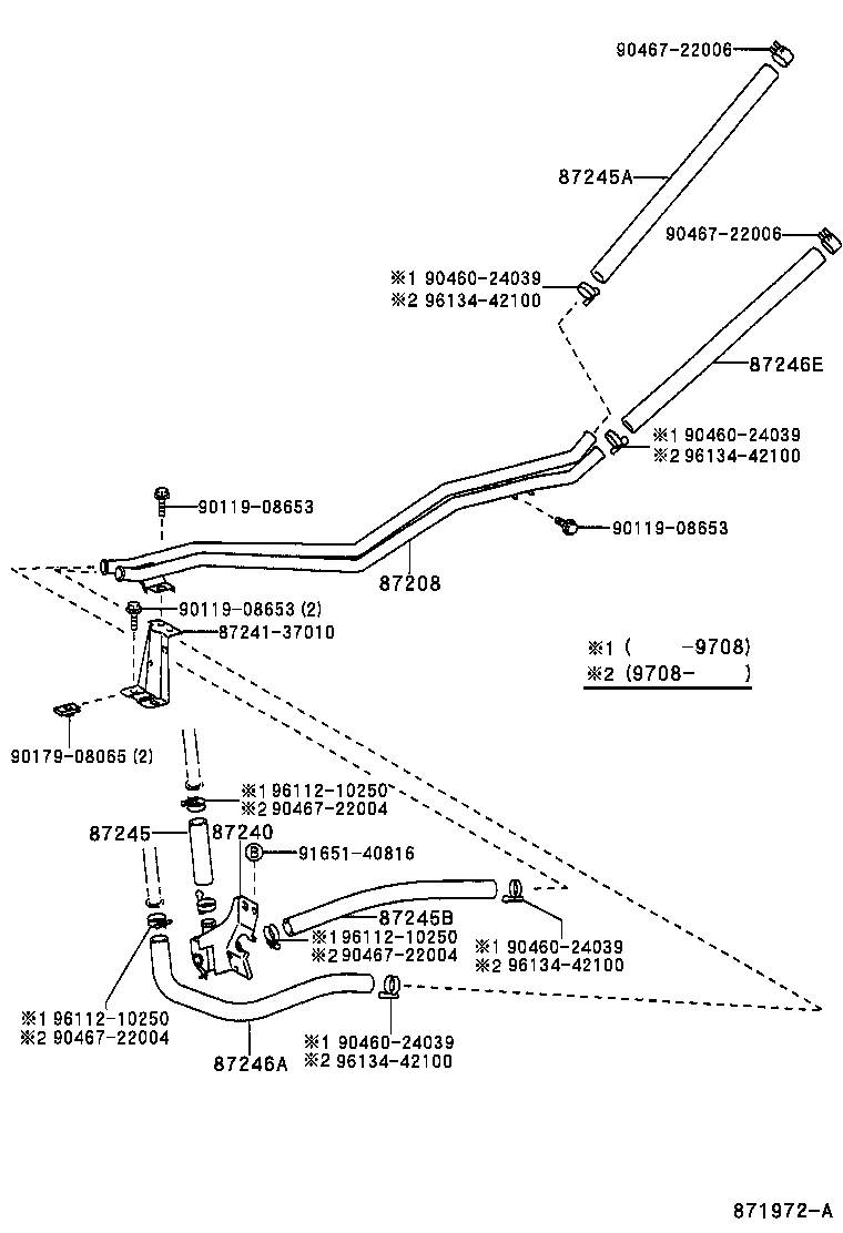 87208-89151 JOINT OR UNION, FRONT HEATER HOSE THROUGH OR INLET VALVE product image