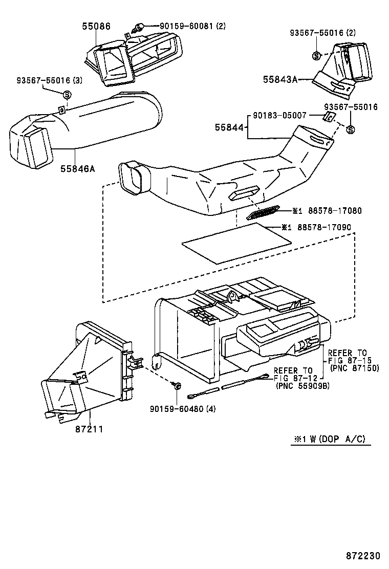 55846-17010 DUCT, HEATER TO REGISTER, NO.4 product image
