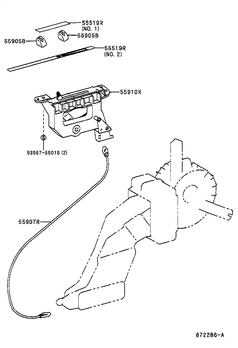 55902-28100 CONTROL SUB-ASSY, HEATER product image