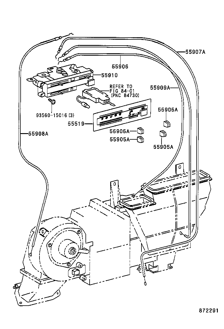 55846-37010 DUCT, HEATER TO REGISTER, NO.4 product image