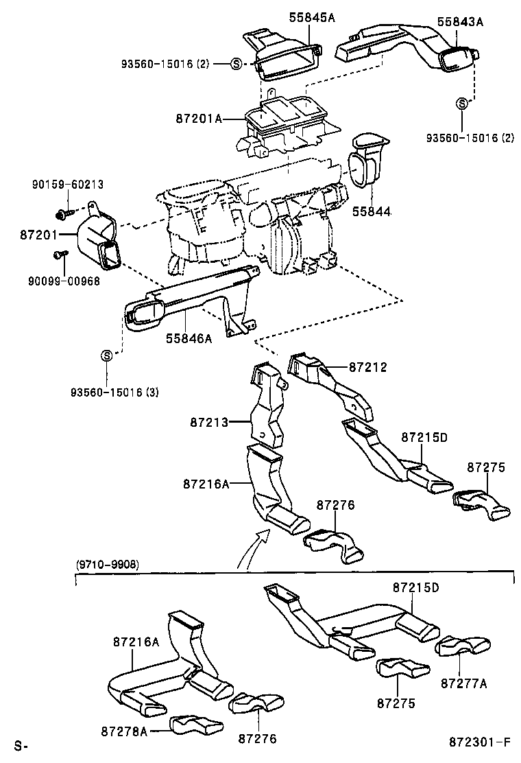 55846-05050 DUCT, HEATER TO REGISTER, NO.4 product image