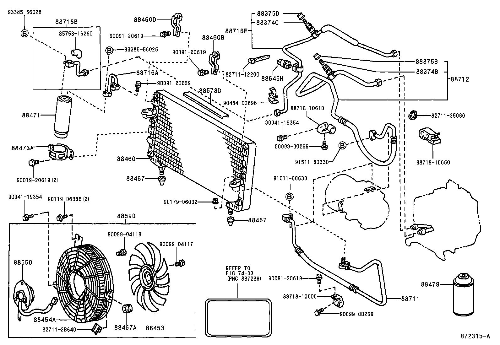 88453-10022 FAN, COOLING (FOR CONDENSER) product image