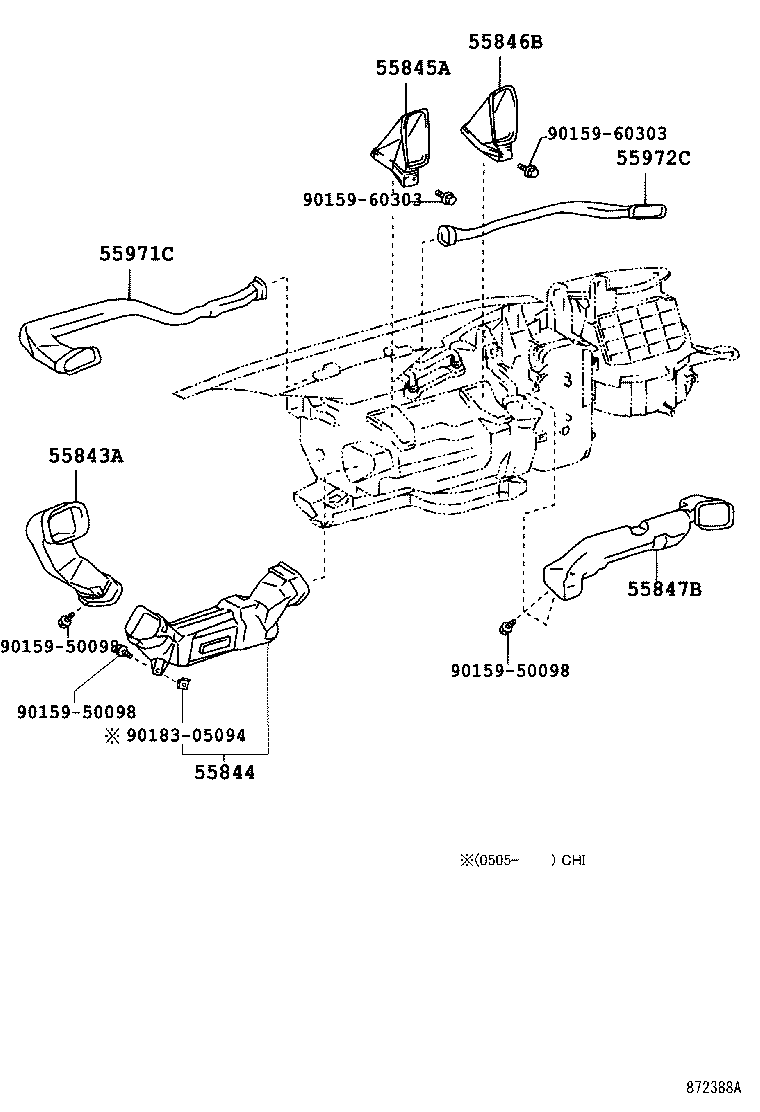 89437-60060-B0 COVER, SENSOR product image