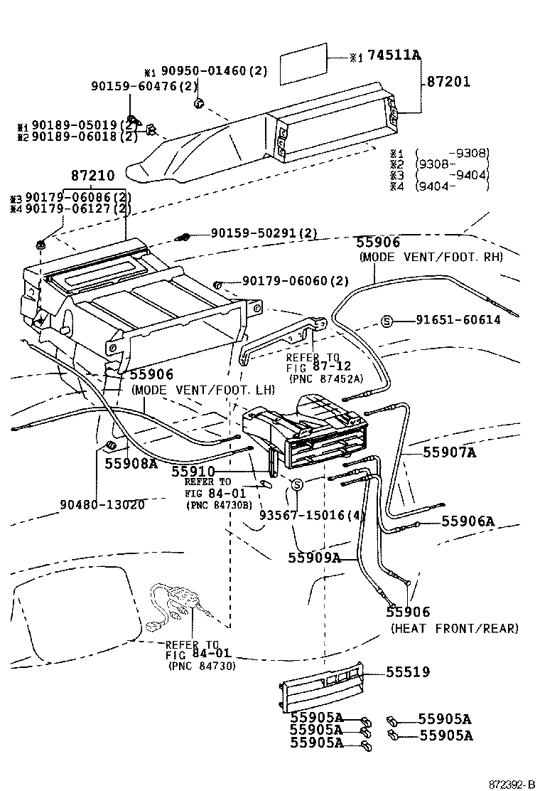 55902-28100 CONTROL SUB-ASSY, HEATER product image