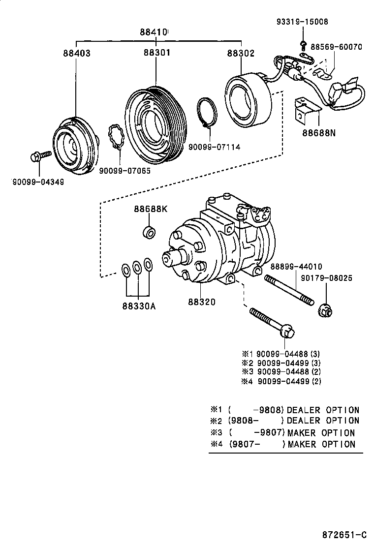 88320-44090 COMPRESSOR ASSY, COOLER product image