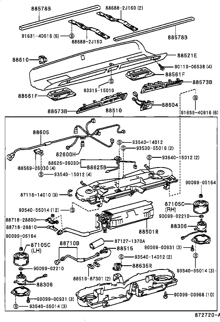 87105-95D02 FAN SUB-ASSY, BLOWER, REAR product image