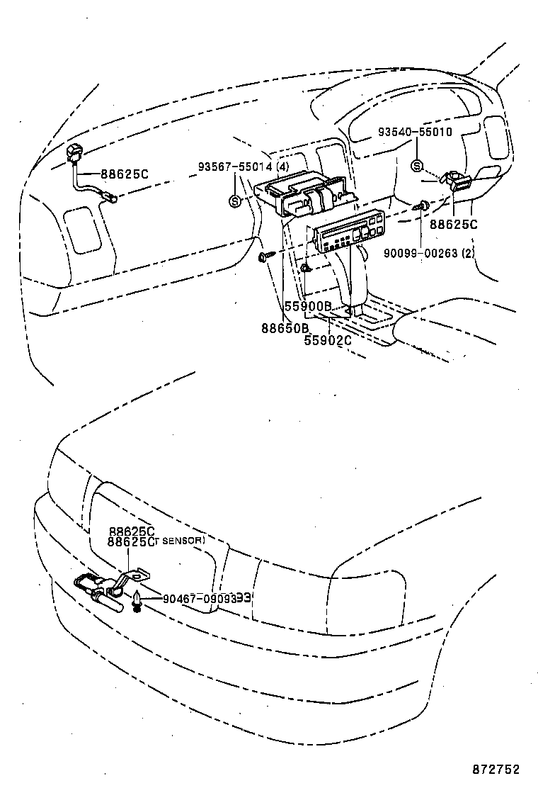 55846-50010 DUCT, HEATER TO REGISTER, NO.4 product image