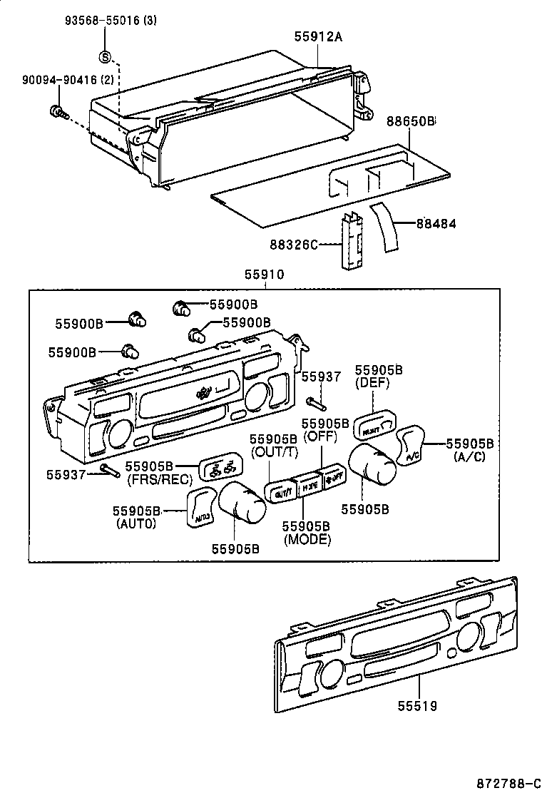 81850-35020 BULB, AIR CONDITIONER CONTROL product image