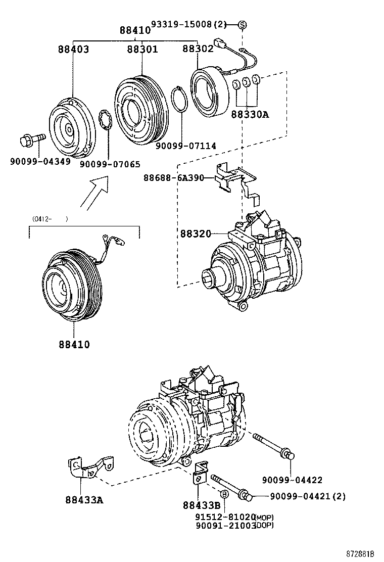 88320-60700 COMPRESSOR ASSY, COOLER product image