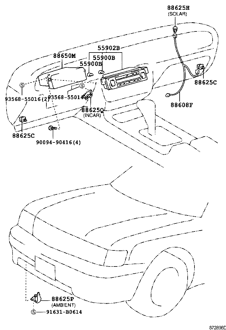 55846-40020 DUCT, HEATER TO REGISTER, NO.4 product image