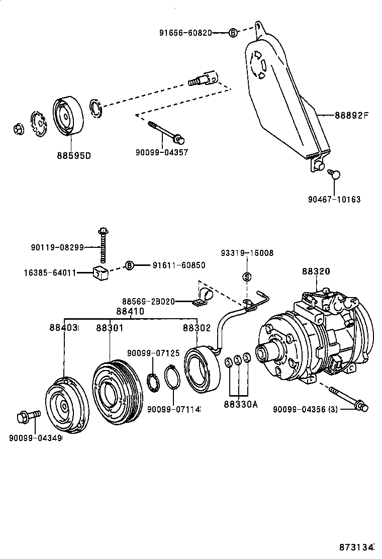 88320-2B110 COMPRESSOR ASSY, COOLER product image
