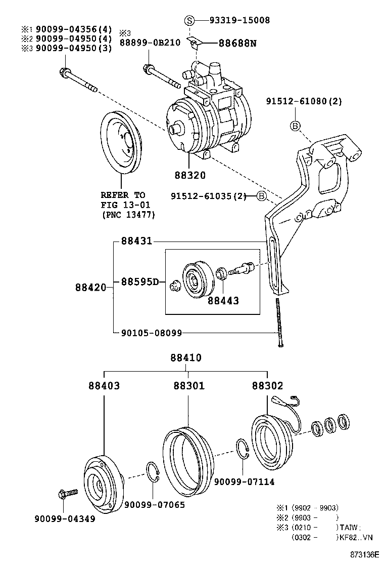 88320-0B010 COMPRESSOR ASSY, COOLER product image