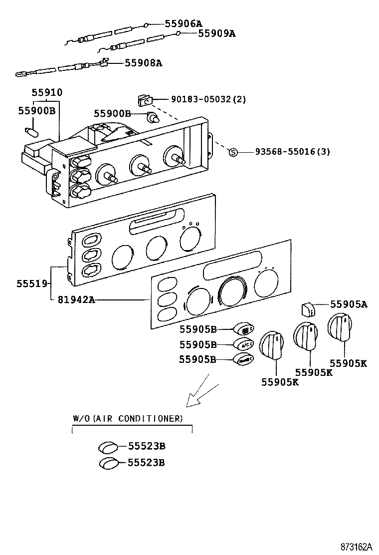 55843-28040 DUCT, HEATER TO REGISTER, NO.1 product image