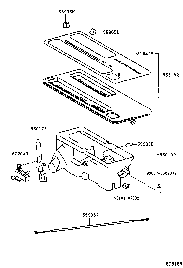 55843-28040 DUCT, HEATER TO REGISTER, NO.1 product image