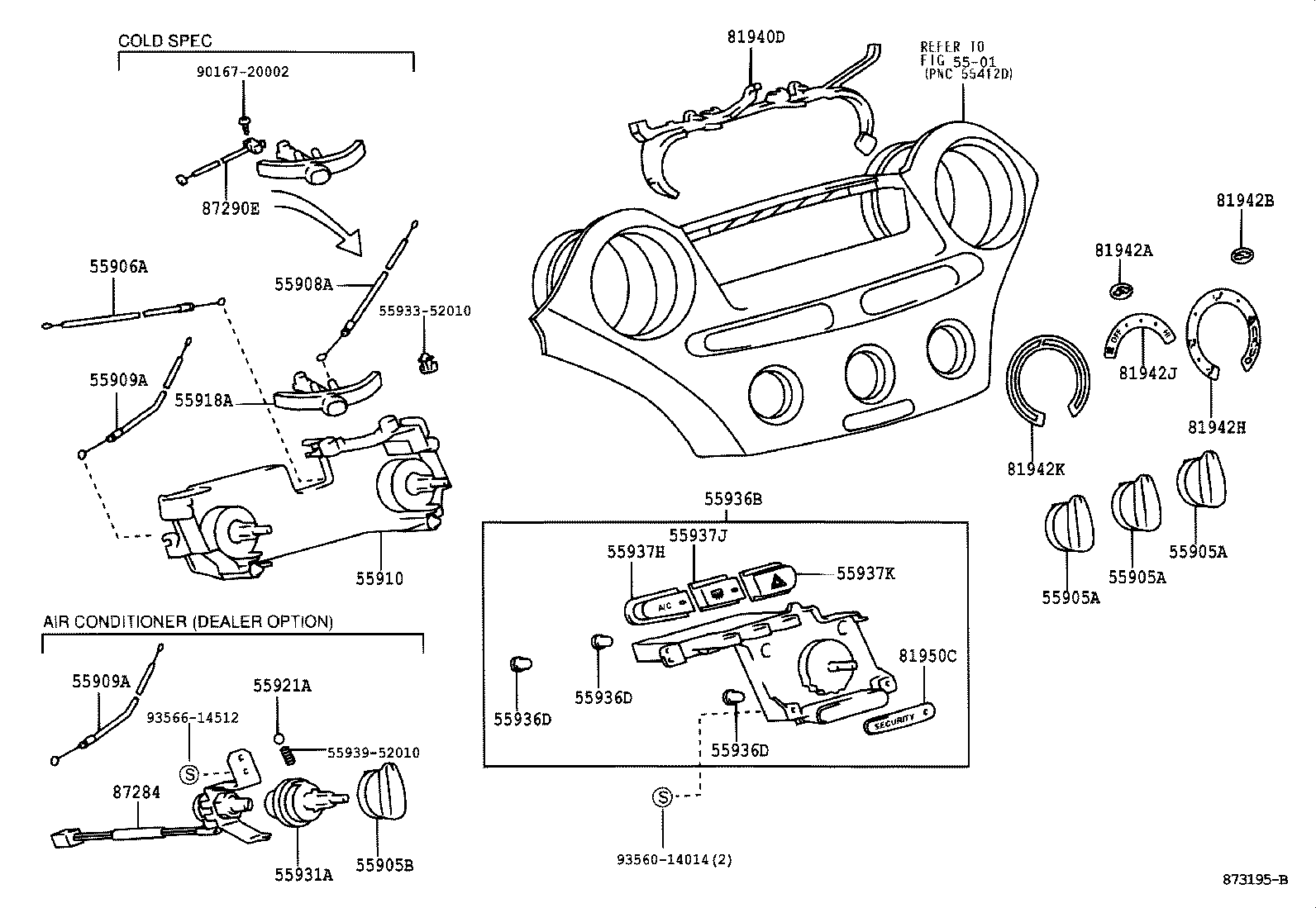 55843-52010 DUCT, HEATER TO REGISTER, NO.1 product image