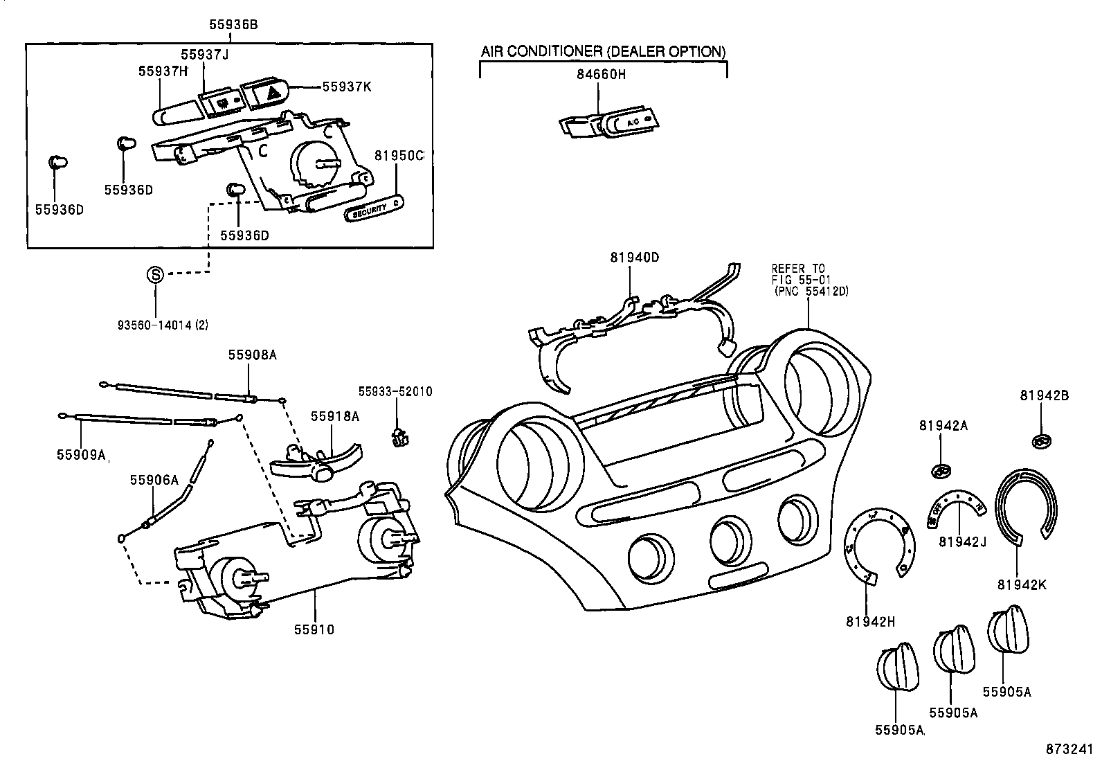 55843-52010 DUCT, HEATER TO REGISTER, NO.1 product image