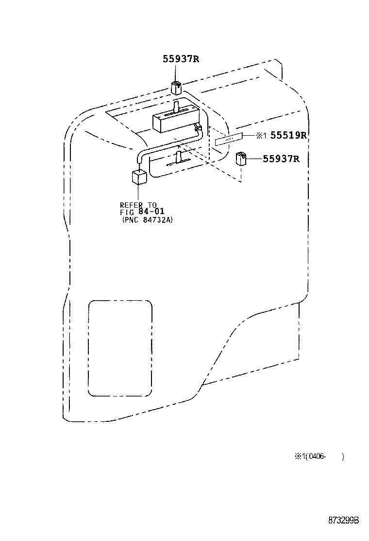 55843-37080 DUCT, HEATER TO REGISTER, NO.1 product image