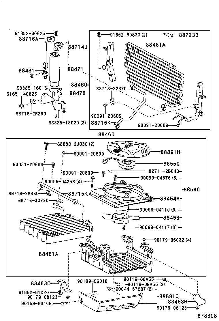 88550-28070 MOTOR ASSY, BLOWER (FOR CONDENSER) product image