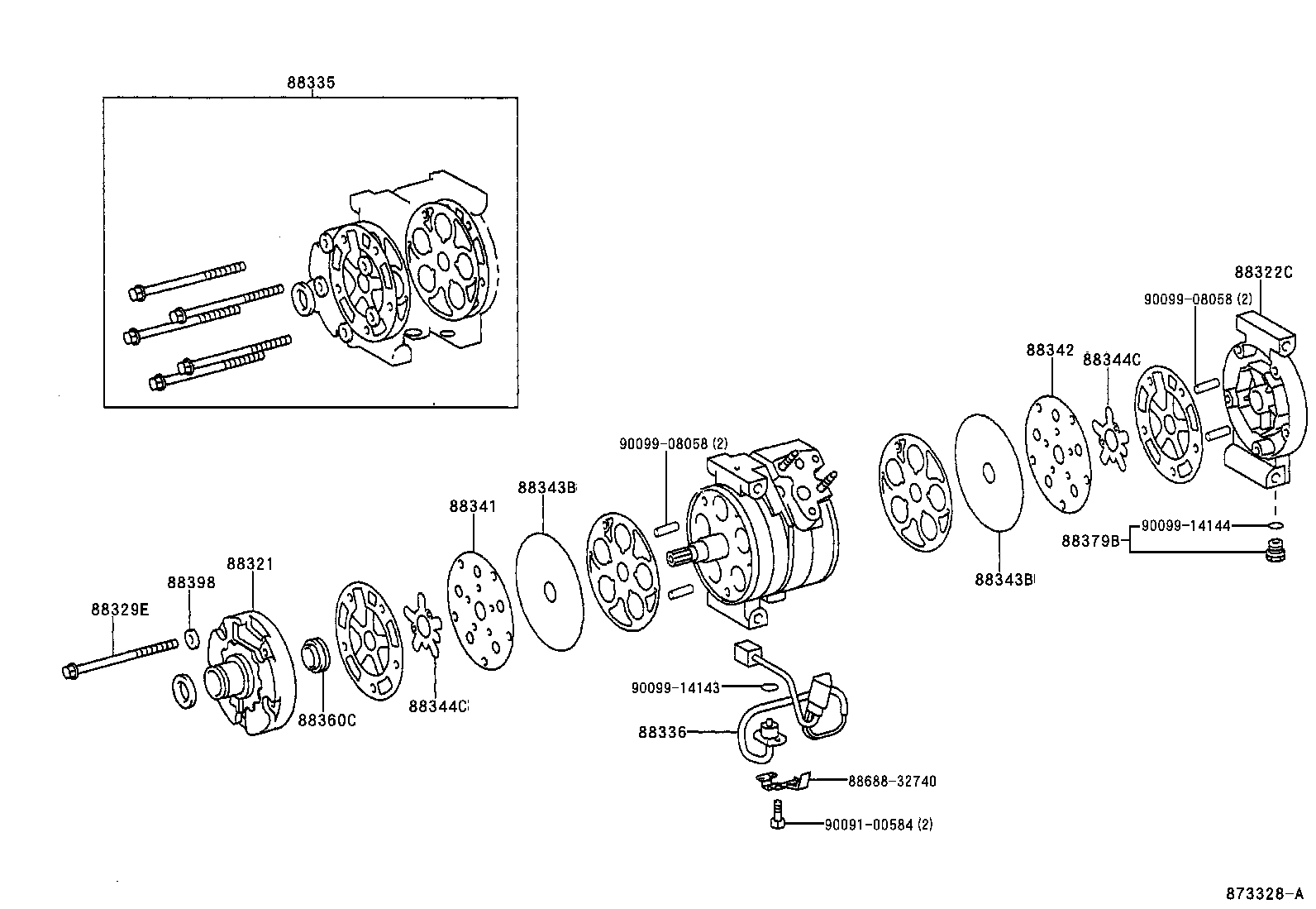 88320-28290 COMPRESSOR ASSY, COOLER product image