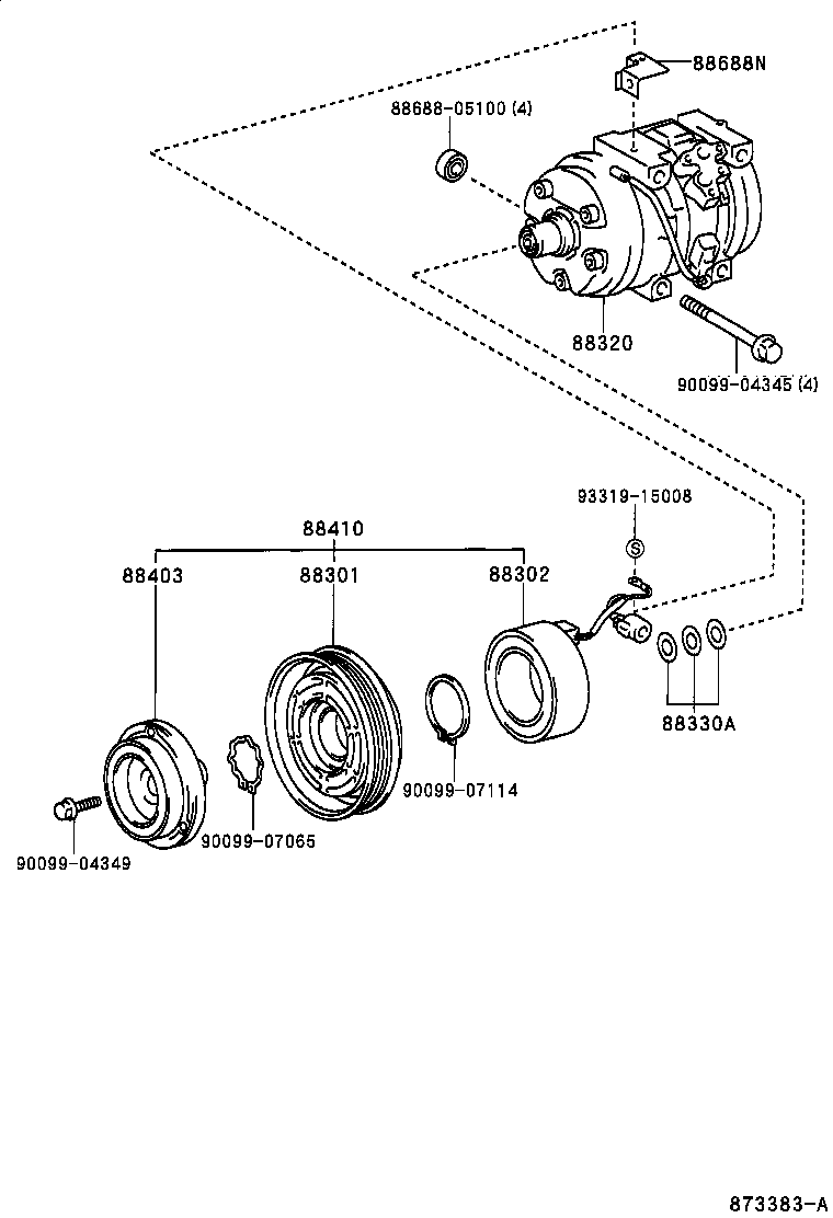 88320-2B360 COMPRESSOR ASSY, COOLER product image