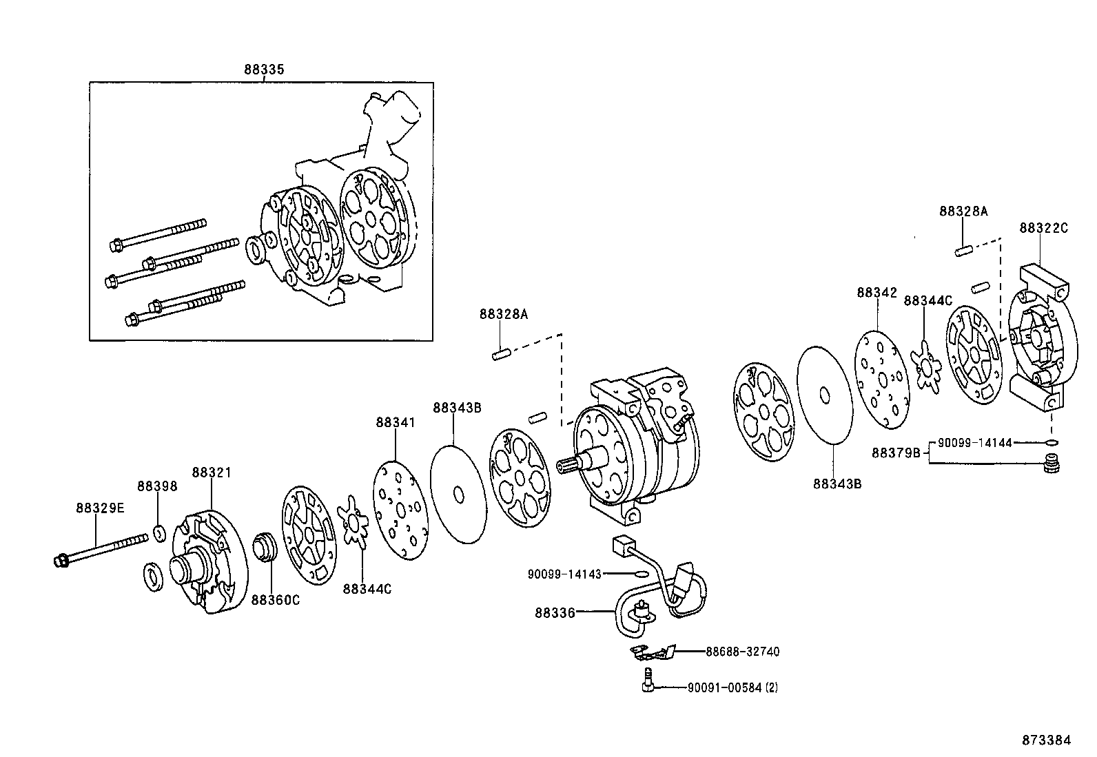88320-2B360 COMPRESSOR ASSY, COOLER product image