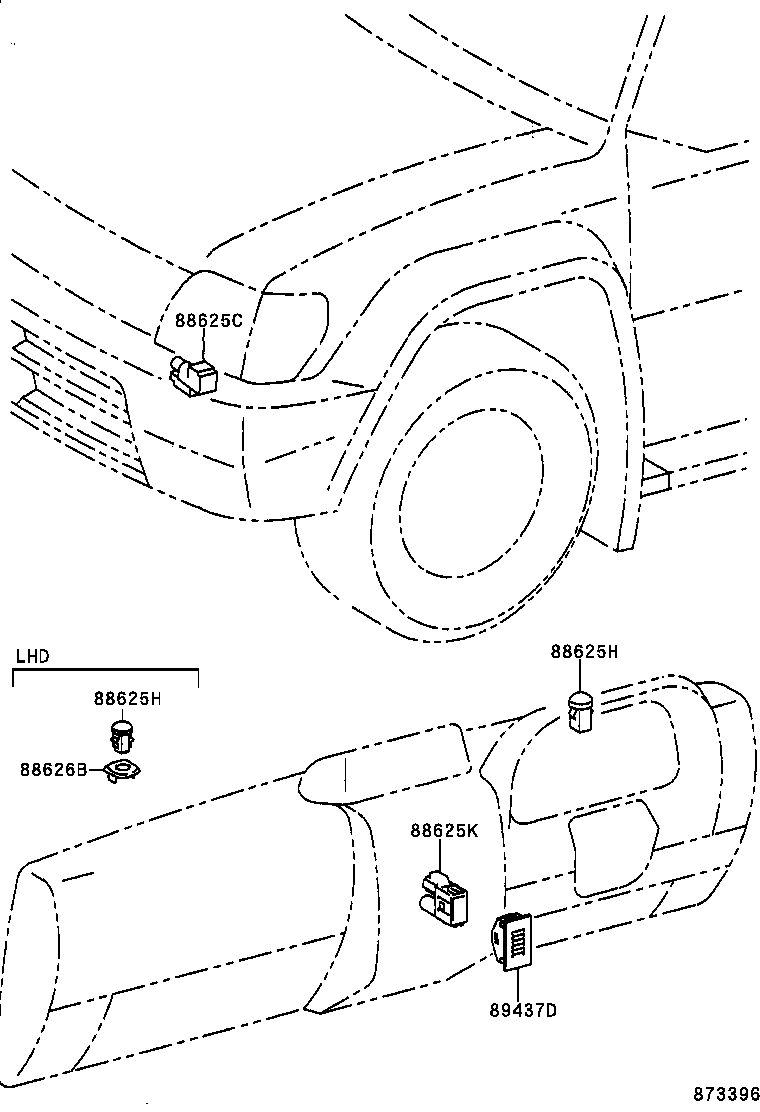 55843-60060 DUCT, HEATER TO REGISTER, NO.1 product image