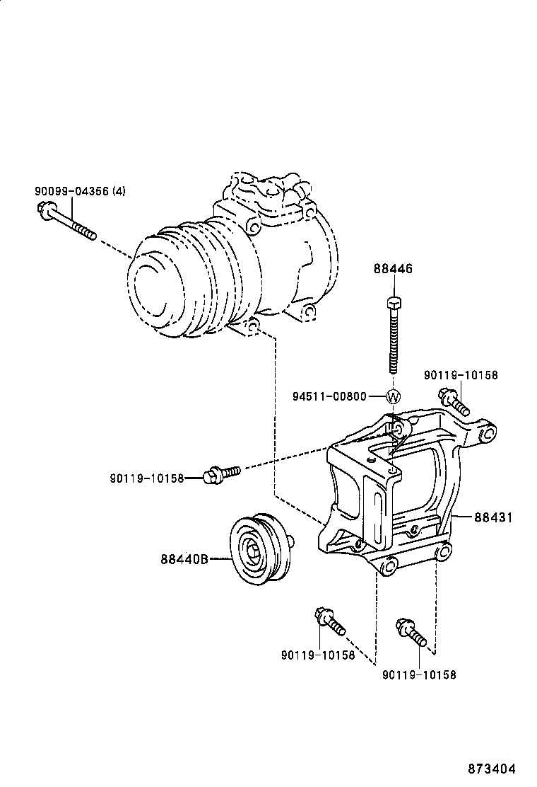 88320-43040 COMPRESSOR ASSY, COOLER product image