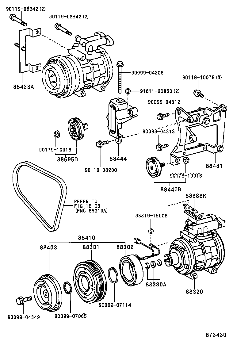 88320-65030 COMPRESSOR ASSY, COOLER product image