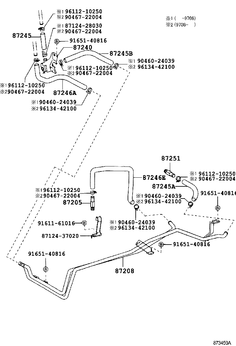 87208-89151 JOINT OR UNION, FRONT HEATER HOSE THROUGH OR INLET VALVE product image