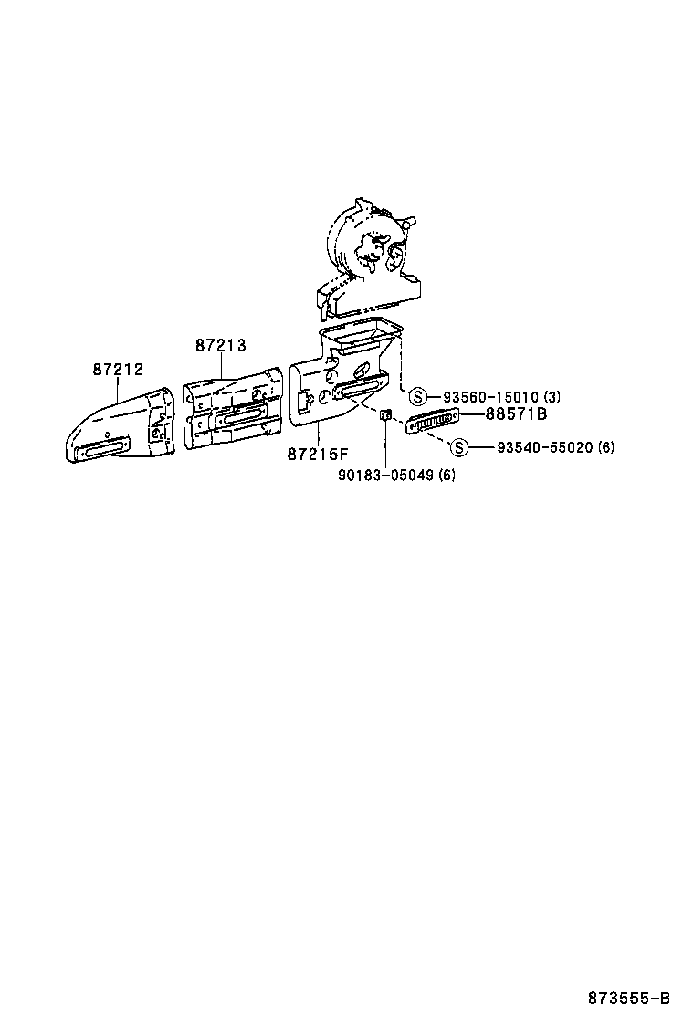 55846-95J01 DUCT, HEATER TO REGISTER, NO.4 product image