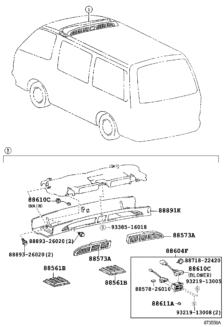 55846-95J01 DUCT, HEATER TO REGISTER, NO.4 product image